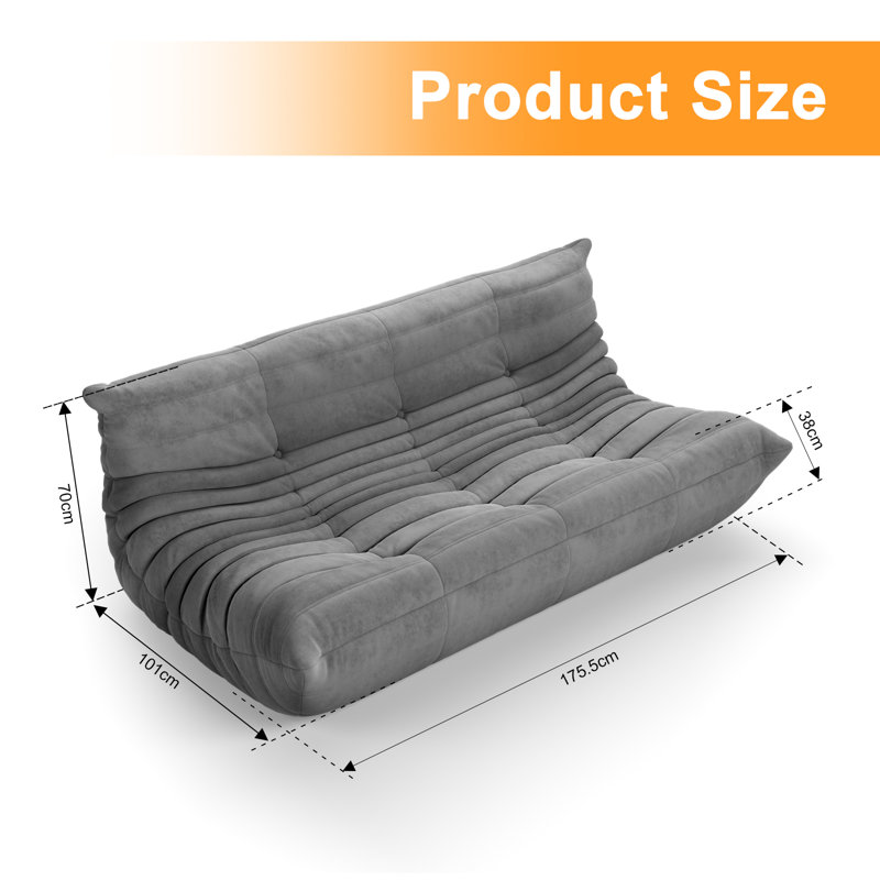 Togo sofa dimensions sales